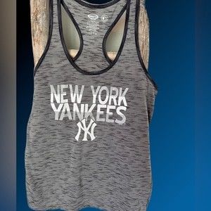 Women’s New York Yankees Gray Heathered Tank Tee sz‎ L